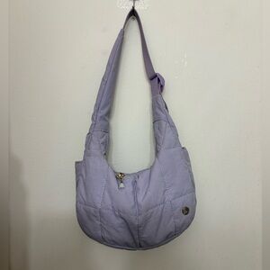 Westbronco Lavender Small Crescent Shoulder Bag